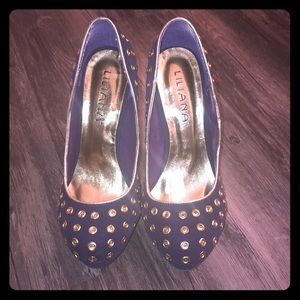 Women’s purple platform heels